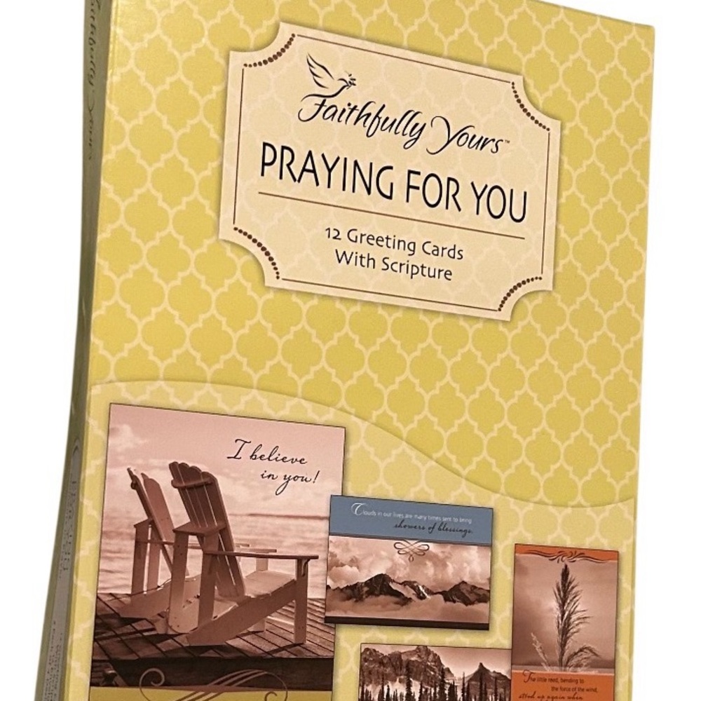 Faithfull the Brand Praying For You Greeting Cards - Yellow